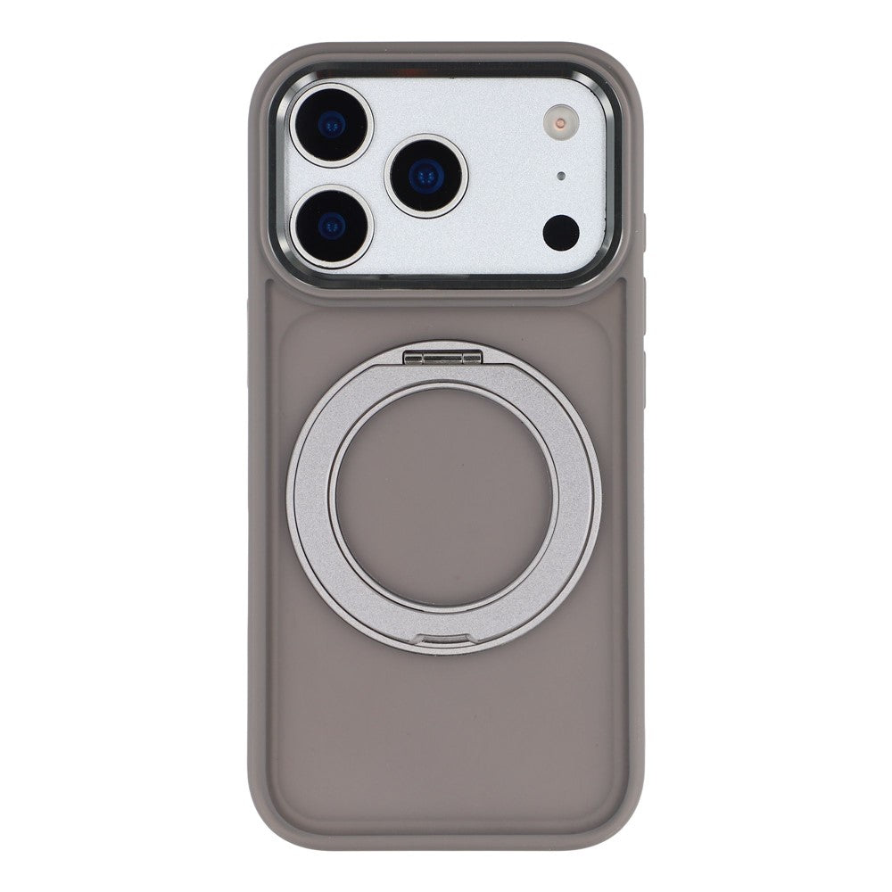 For iPhone 17 Pro Case Rotating Kickstand TPU + PC Anti-slip Matte Phone Back Cover