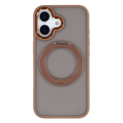 For iPhone 17 Case Rotating Kickstand TPU + PC Anti-slip Matte Phone Back Cover