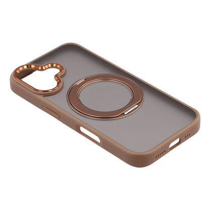 For iPhone 17 Case Rotating Kickstand TPU + PC Anti-slip Matte Phone Back Cover