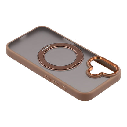 For iPhone 17 Case Rotating Kickstand TPU + PC Anti-slip Matte Phone Back Cover