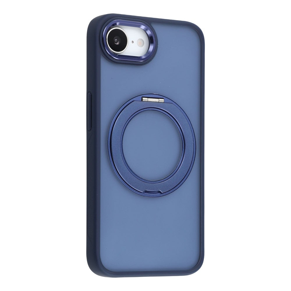 For iPhone 17e / 16e Case Rotating Kickstand TPU + PC Anti-slip Matte Phone Back Cover