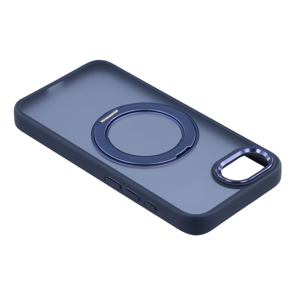 For iPhone 17e / 16e Case Rotating Kickstand TPU + PC Anti-slip Matte Phone Back Cover