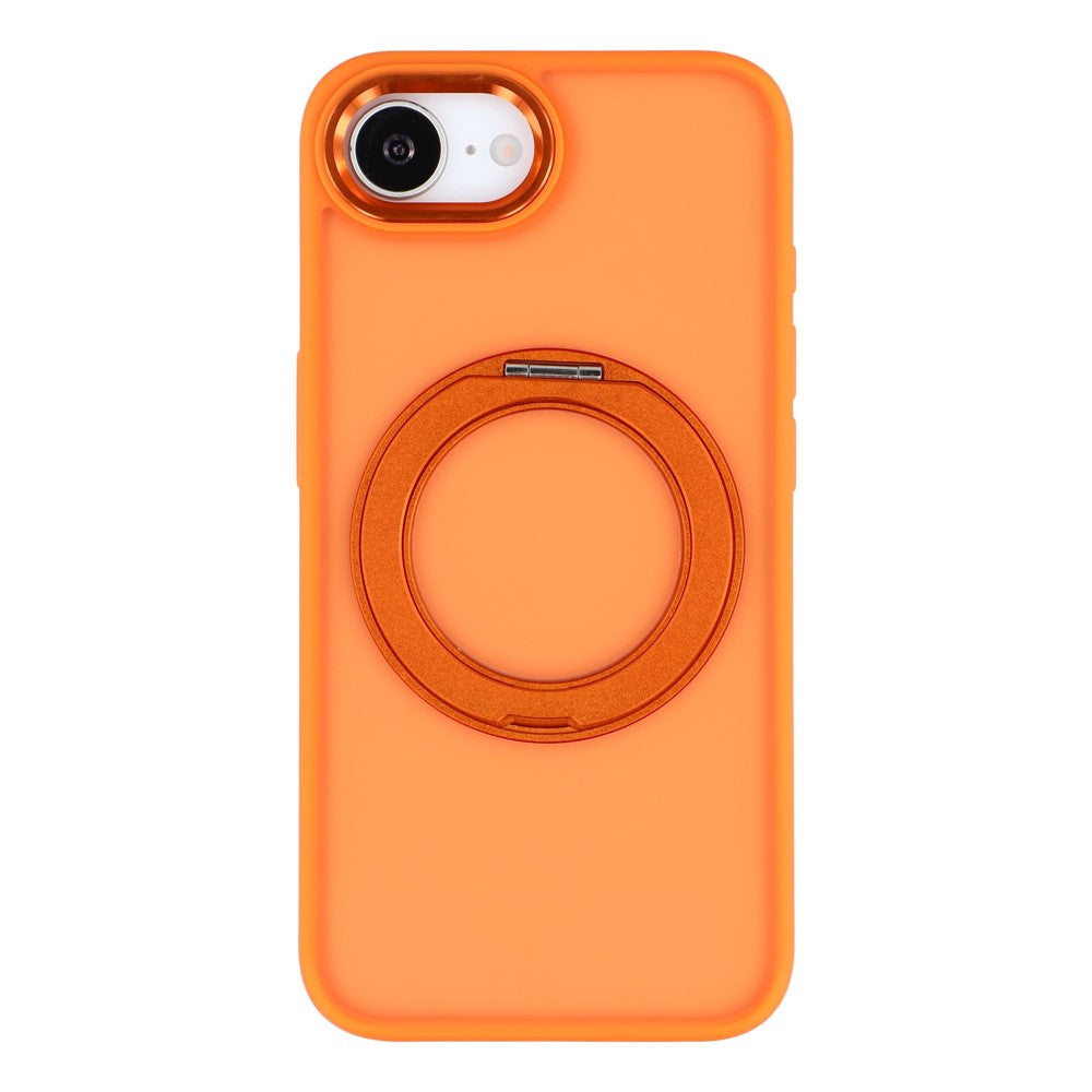 For iPhone 17e / 16e Case Rotating Kickstand TPU + PC Anti-slip Matte Phone Back Cover