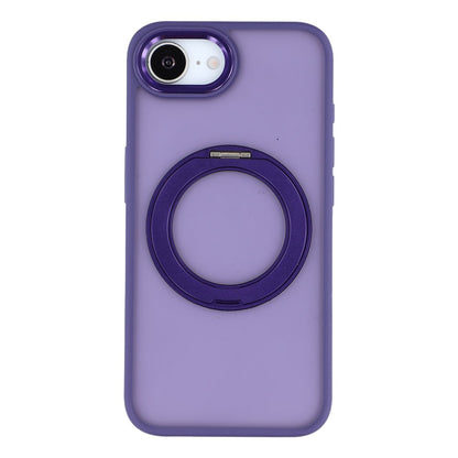 For iPhone 17e / 16e Case Rotating Kickstand TPU + PC Anti-slip Matte Phone Back Cover