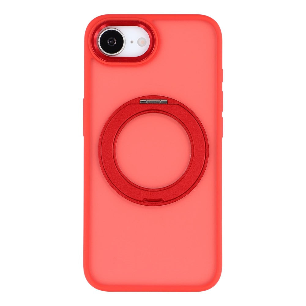 For iPhone 17e / 16e Case Rotating Kickstand TPU + PC Anti-slip Matte Phone Back Cover