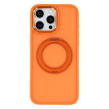 For iPhone 16 Pro Max Case Rotating Kickstand TPU + PC Anti-slip Matte Phone Back Cover