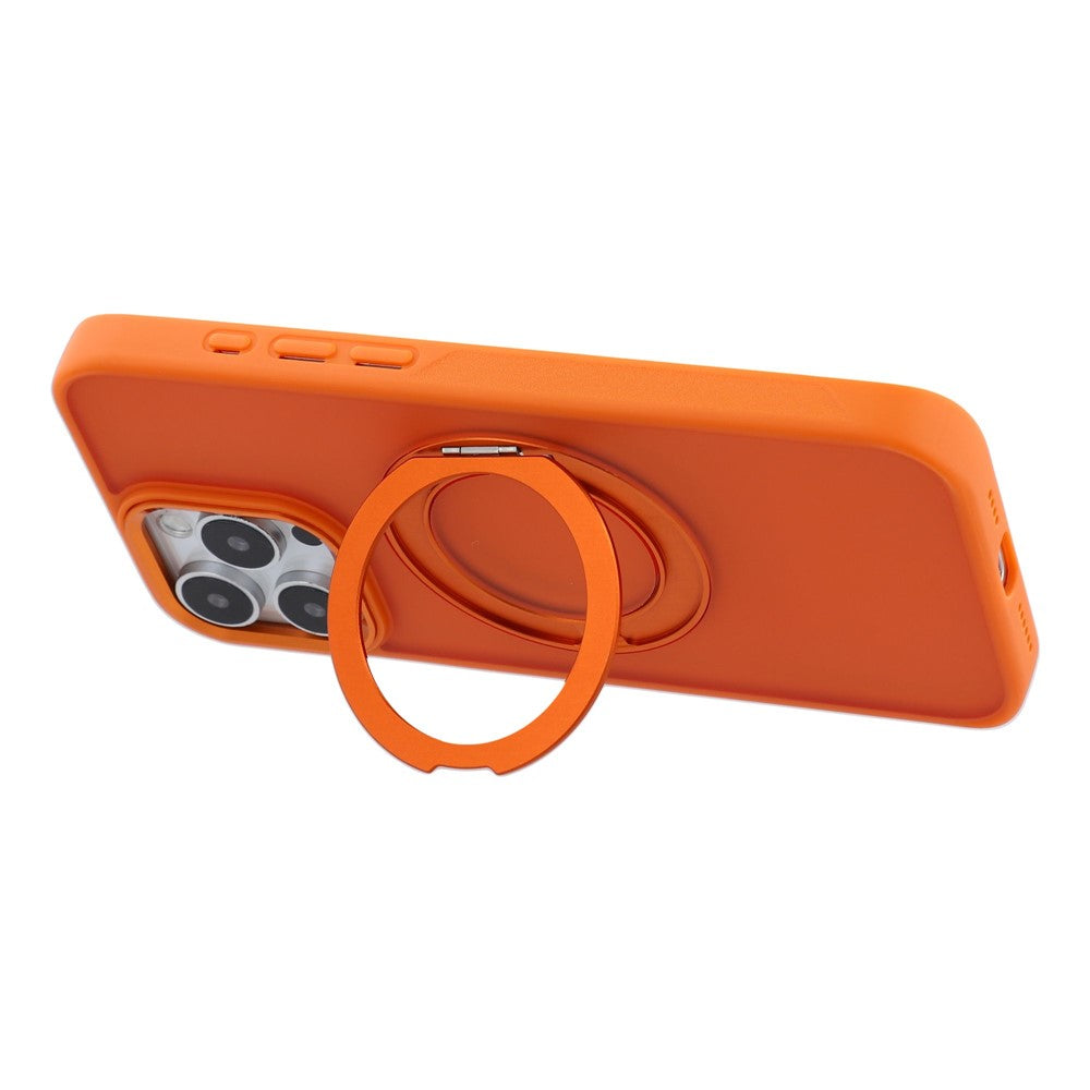 For iPhone 16 Pro Max Case Rotating Kickstand TPU + PC Anti-slip Matte Phone Back Cover