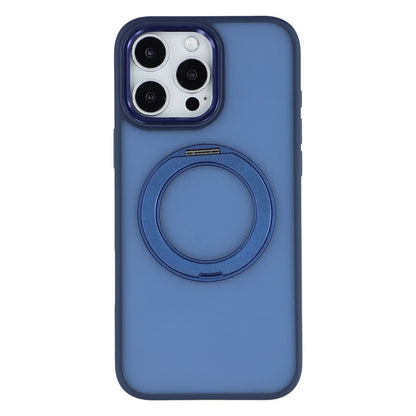 For iPhone 16 Pro Max Case Rotating Kickstand TPU + PC Anti-slip Matte Phone Back Cover