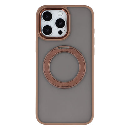 For iPhone 16 Pro Max Case Rotating Kickstand TPU + PC Anti-slip Matte Phone Back Cover