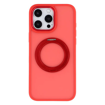 For iPhone 16 Pro Case Rotating Kickstand TPU + PC Anti-slip Matte Phone Back Cover