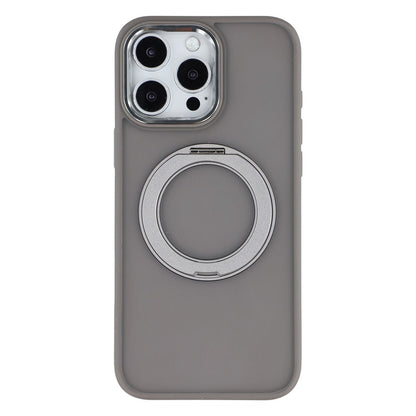 For iPhone 16 Pro Case Rotating Kickstand TPU + PC Anti-slip Matte Phone Back Cover