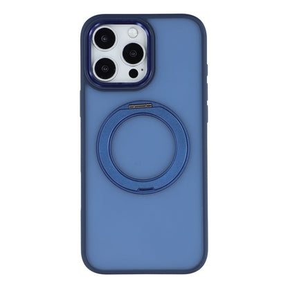 For iPhone 15 Pro Max Case Rotating Kickstand TPU + PC Anti-slip Matte Phone Back Cover