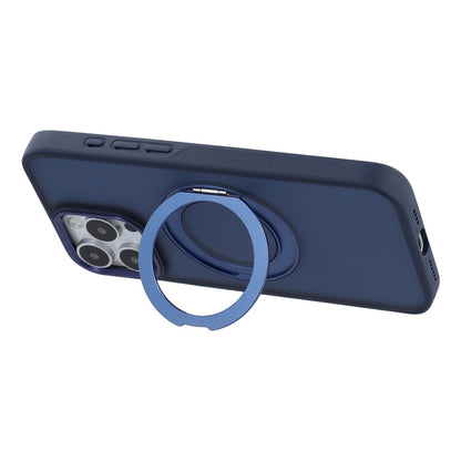 For iPhone 15 Pro Max Case Rotating Kickstand TPU + PC Anti-slip Matte Phone Back Cover