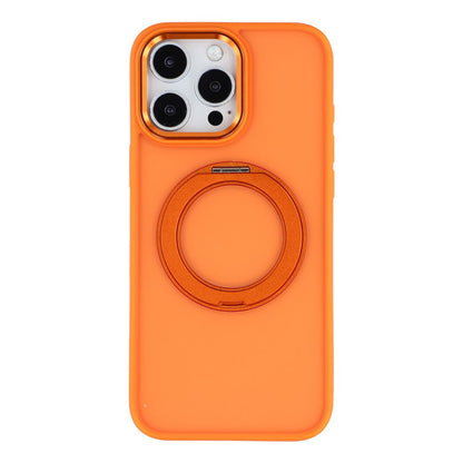 For iPhone 15 Pro Case Rotating Kickstand TPU + PC Anti-slip Matte Phone Back Cover