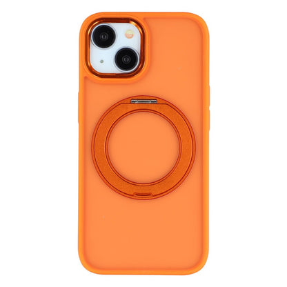 For iPhone 14 Case Rotating Kickstand TPU + PC Anti-slip Matte Phone Back Cover