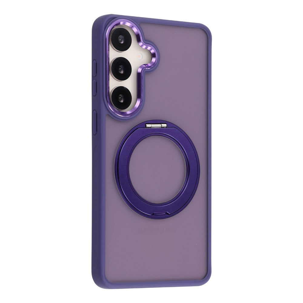 For Samsung Galaxy S26+ Case Rotating Kickstand TPU + PC Anti-slip Matte Phone Back Cover