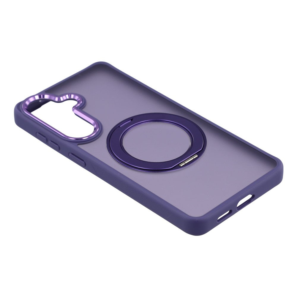 For Samsung Galaxy S26+ Case Rotating Kickstand TPU + PC Anti-slip Matte Phone Back Cover