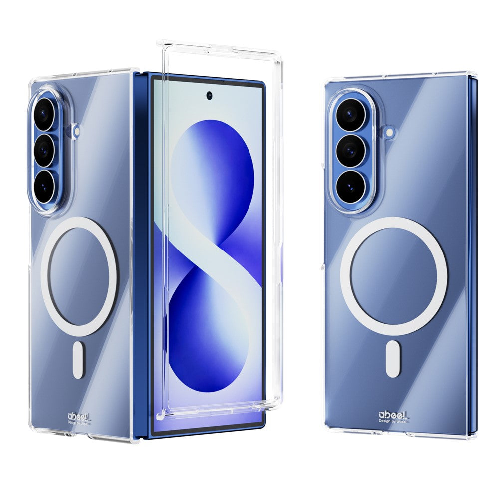 ABEEL for Samsung Galaxy Z Fold8 Ultra Magnetic Case Clear PC Anti Scratch Phone Cover