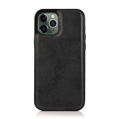 For iPhone 15 Pro Max Wallet Case Retro Matte Magnetic Detachable PU Leather TPU Phone Cover