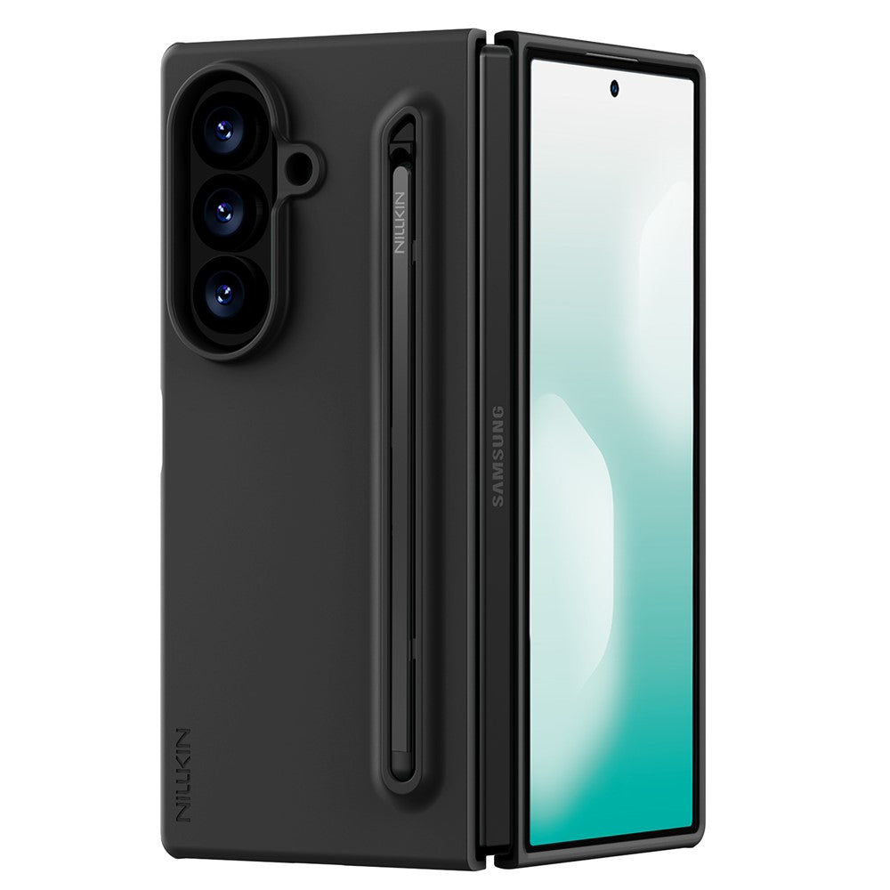 NILLKIN Flex Pure Fold Case for Samsung Galaxy Z Fold8 Ultra Silicone + PC Phone Cover with Stylus Pen