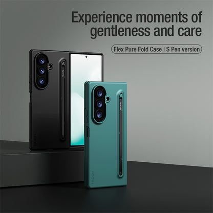 NILLKIN Flex Pure Fold Case for Samsung Galaxy Z Fold8 Ultra Silicone + PC Phone Cover with Stylus Pen
