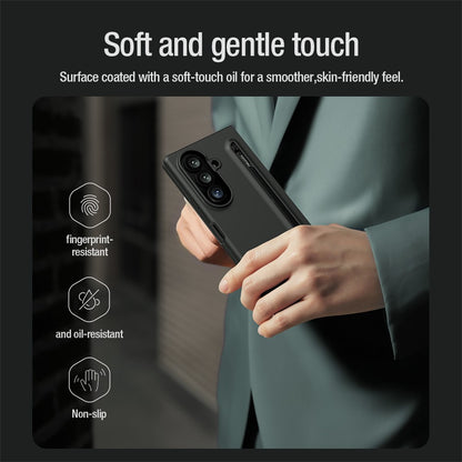 NILLKIN Flex Pure Fold Case for Samsung Galaxy Z Fold8 Ultra Silicone + PC Phone Cover with Stylus Pen