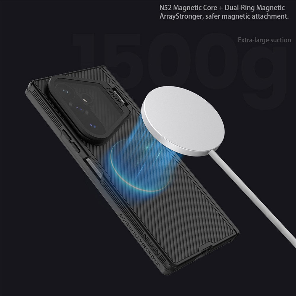 NILLKIN CamShield Prop Magnetic Series For Samsung Galaxy Z Fold8 Ultra Case TPU PC Phone Cover with Clear Camera Lid
