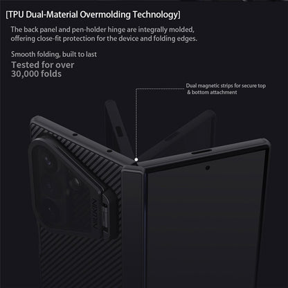 NILLKIN CamShield Prop Magnetic Series For Samsung Galaxy Z Fold8 Ultra Case TPU PC Phone Cover with Clear Camera Lid