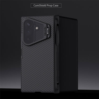 NILLKIN CamShield Prop Magnetic Series For Samsung Galaxy Z Fold8 Ultra Case PC Phone Cover with Clear Camera Lid   /   Stylus Pen
