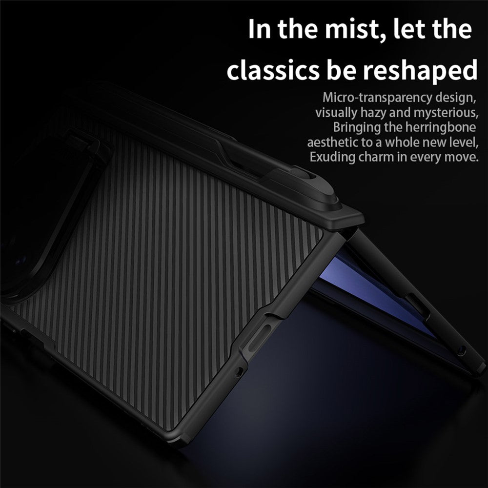 NILLKIN CamShield Prop Magnetic Series For Samsung Galaxy Z Fold8 Ultra Case PC Phone Cover with Clear Camera Lid   /   Stylus Pen