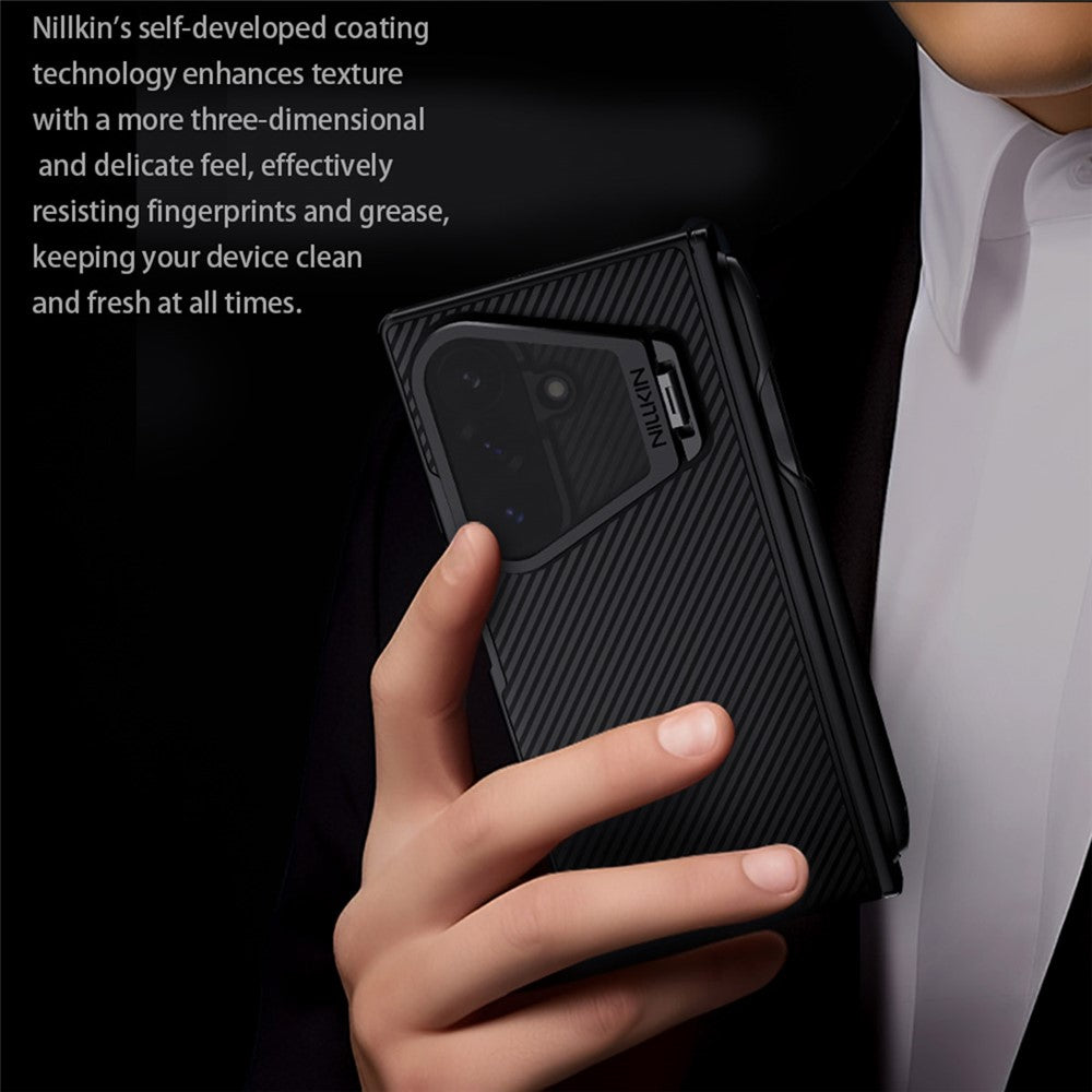 NILLKIN CamShield Prop Magnetic Series For Samsung Galaxy Z Fold8 Ultra Case PC Phone Cover with Clear Camera Lid   /   Stylus Pen