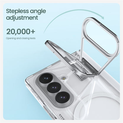 NILLKIN Iceblade CamProp For Samsung Galaxy Z Fold8 Ultra Magnetic Case Clear Lens Lid Kickstand PC TPU Phone Cover