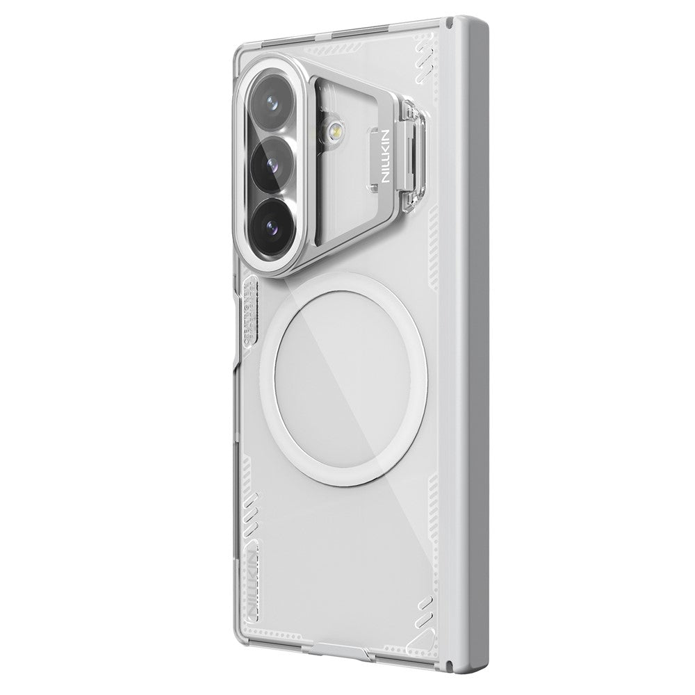 NILLKIN Iceblade CamProp For Samsung Galaxy Z Fold8 Ultra Magnetic Case Clear Lens Lid Kickstand PC TPU Phone Cover