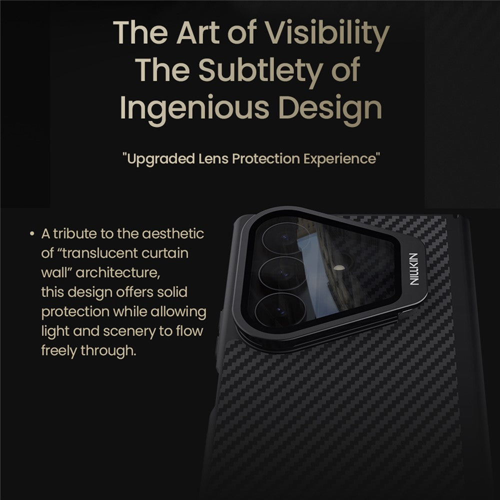 NILLKIN For Samsung Galaxy Z Fold8 Ultra Magnetic Case TPU + Aramid Fiber Lens Cover Kickstand Phone Cover