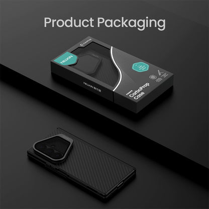 NILLKIN For Samsung Galaxy Z Fold8 Ultra Magnetic Case TPU + Aramid Fiber Lens Cover Kickstand Phone Cover