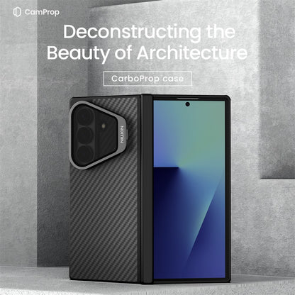 NILLKIN For Samsung Galaxy Z Fold8 Ultra Magnetic Case TPU + Aramid Fiber Lens Cover Kickstand Phone Cover