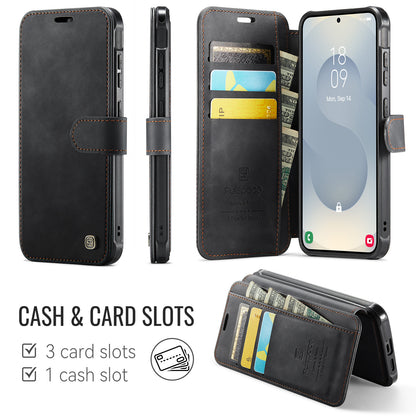 AUTSPACE for Samsung Galaxy S26+ A15 Case RFID Blocking Wallet Leather Magnetic Phone Cover