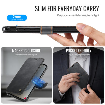 AUTSPACE for Samsung Galaxy S26+ A15 Case RFID Blocking Wallet Leather Magnetic Phone Cover