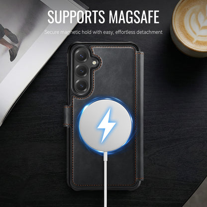 AUTSPACE for Samsung Galaxy S26+ A15 Case RFID Blocking Wallet Leather Magnetic Phone Cover