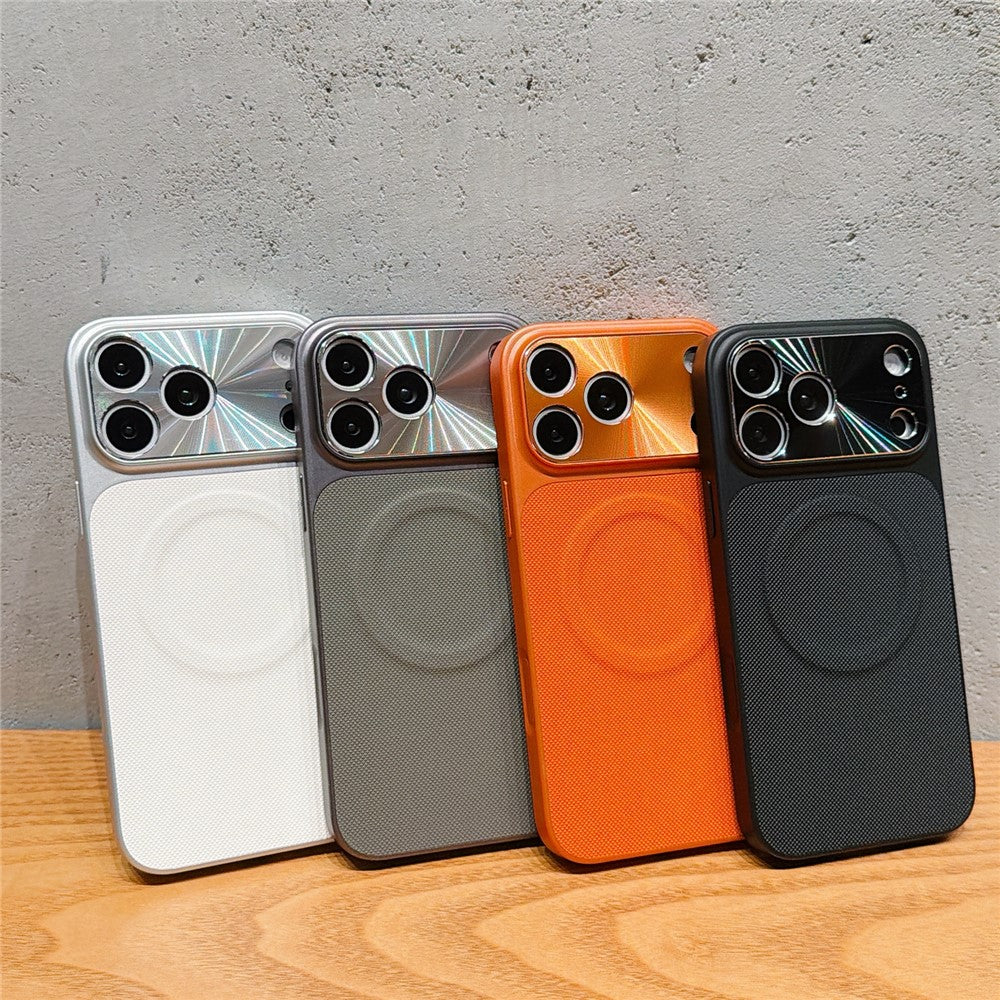 For Xiaomi 17 Pro Magnetic Case Ring Kickstand Tech Fabric Coated PC + TPU Phone Back Cover with Tempered Glass Screen Protector