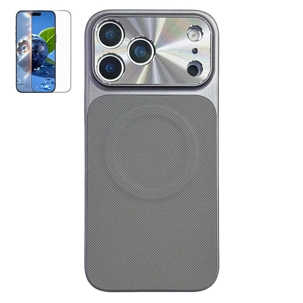 For Xiaomi 17 Pro Magnetic Case Ring Kickstand Tech Fabric Coated PC + TPU Phone Back Cover with Tempered Glass Screen Protector