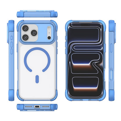 For iPhone 18 Pro / 17 Pro Magnetic Case Skin-touch PC + TPU Airbag Protection Phone Cover