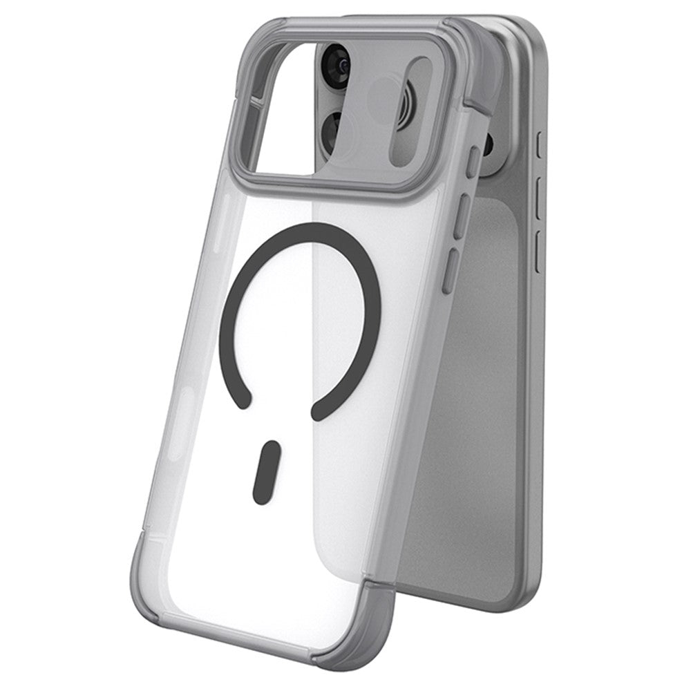 For iPhone 17 Pro Max Magnetic Case Skin-touch PC + TPU Airbag Protection Phone Cover