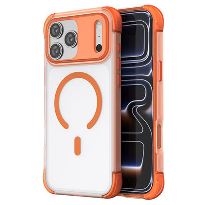 For iPhone 17 Pro Max Magnetic Case Skin-touch PC + TPU Airbag Protection Phone Cover