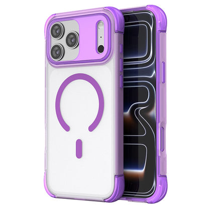 For iPhone 17 Pro Max Magnetic Case Skin-touch PC + TPU Airbag Protection Phone Cover