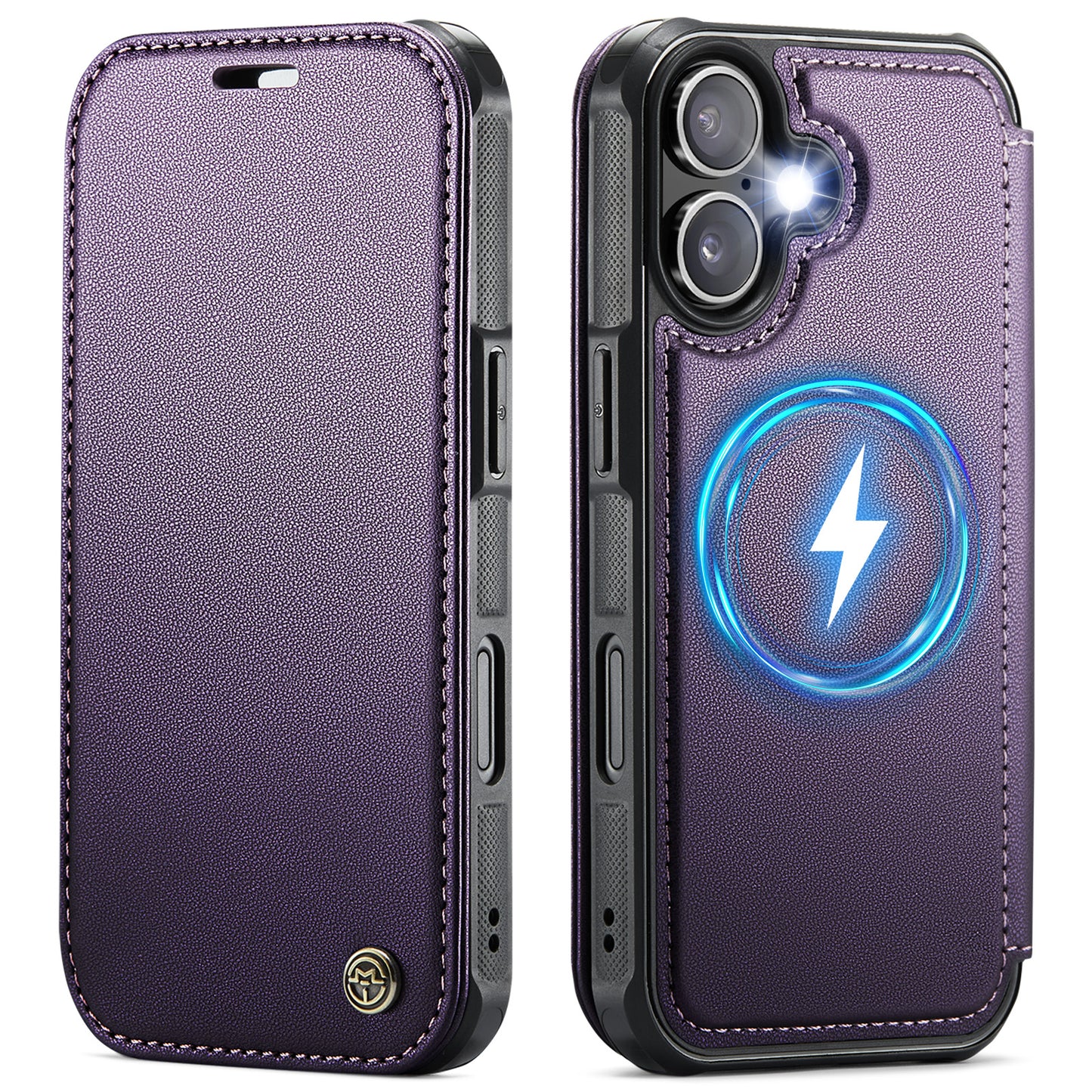 CASEME for iPhone 16 Case  053  Magnetic RFID Blocking Wallet Flip Leather Phone Cover