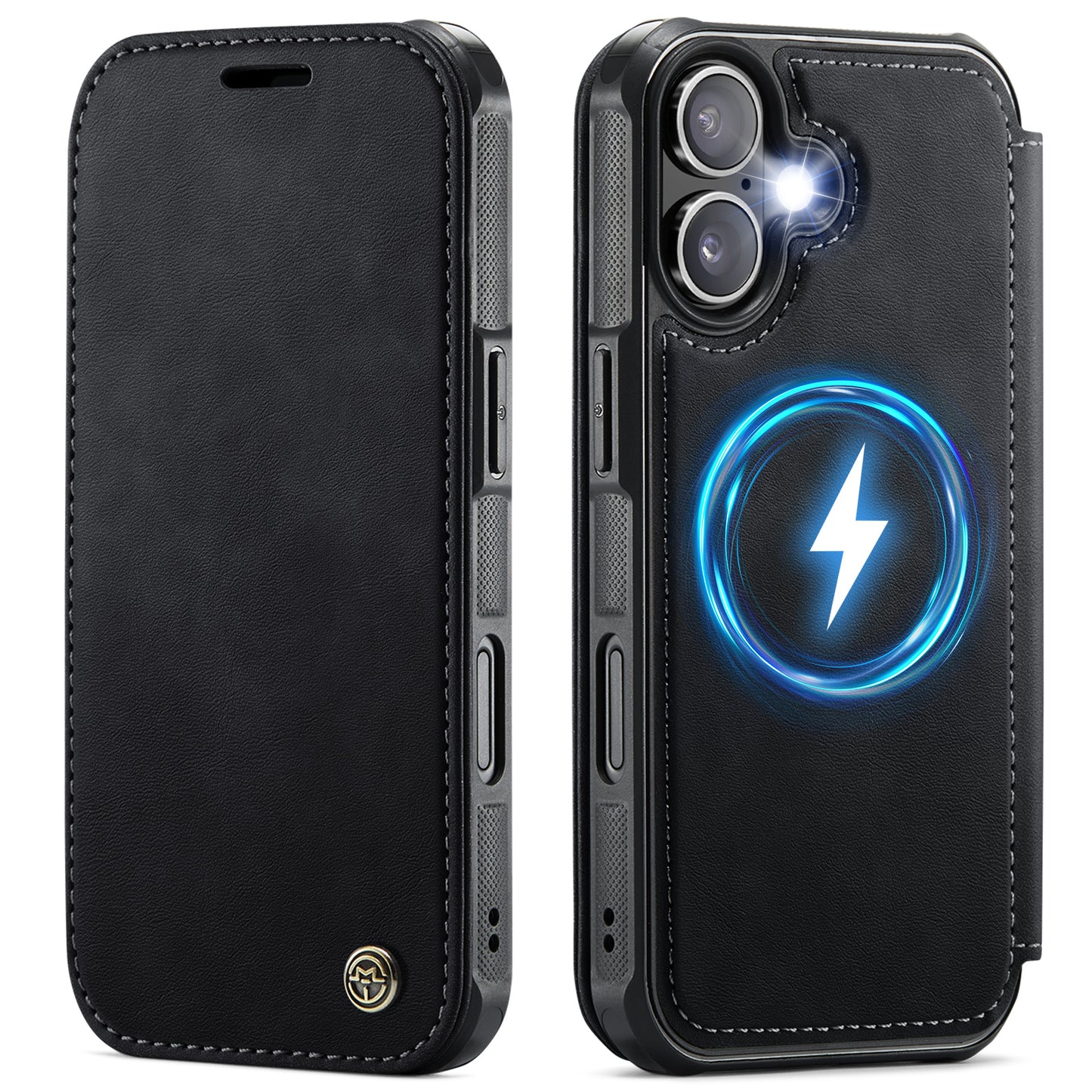 CASEME for iPhone 16 Case  053  Magnetic RFID Blocking Wallet Flip Leather Phone Cover