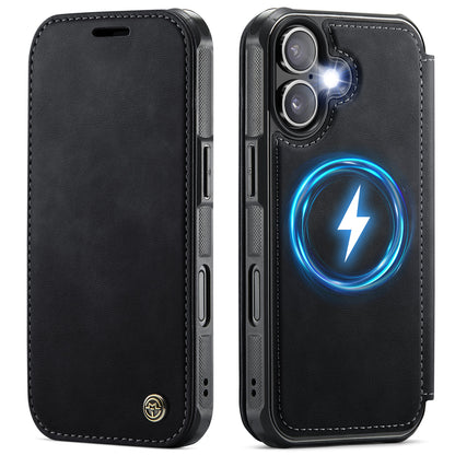 CASEME for iPhone 16 Case  053  Magnetic RFID Blocking Wallet Flip Leather Phone Cover