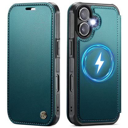 CASEME for iPhone 17 Case  053  Magnetic RFID Blocking Wallet Flip Leather Phone Cover