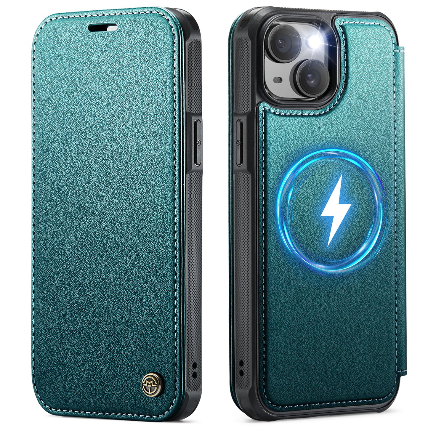 CASEME for iPhone 14 Case  053  Magnetic RFID Blocking Wallet Flip Leather Phone Cover